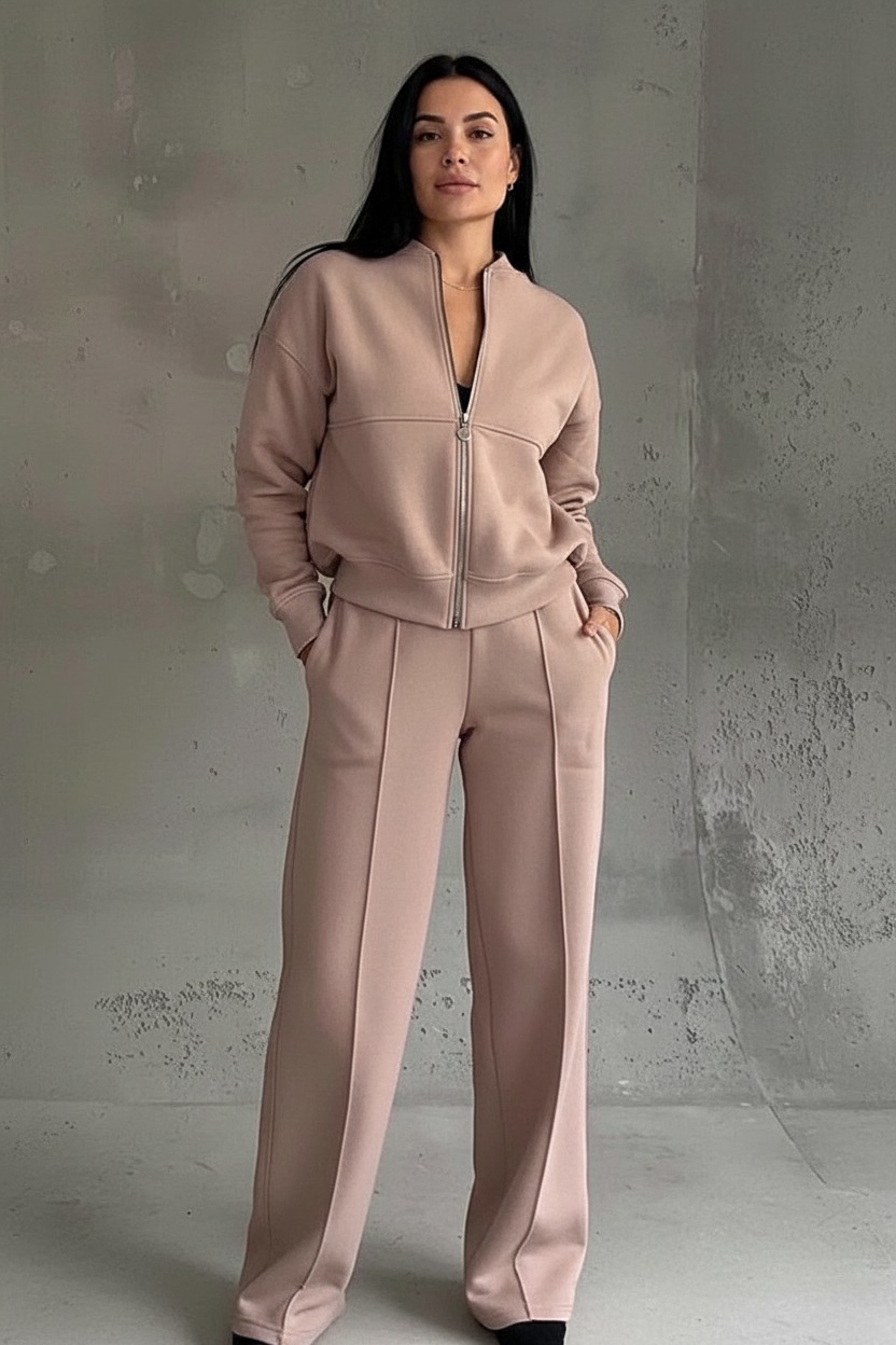 Wrenna | Lounge Set met Rits Top