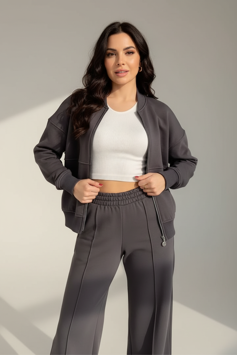 Wrenna | Lounge Set met Rits Top