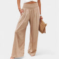Carola | Luchtige Linnen Broek met Elastische Taille