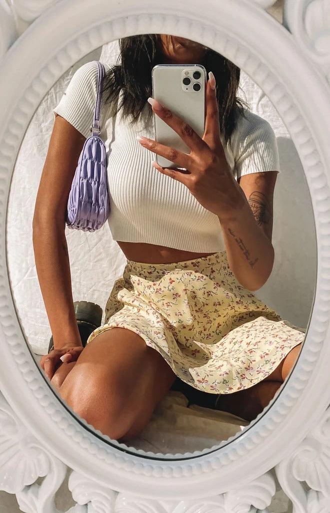 Nia | Bloemenprint Minirok