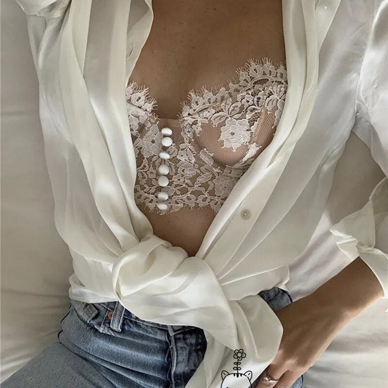 Lucia | Kanten cropped cami