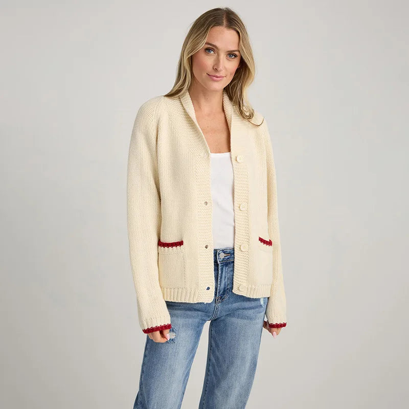 Fenna | Gebreide Cardigan met Kreeftmotief