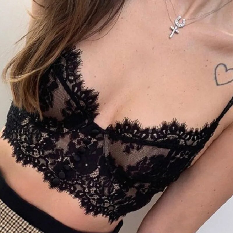 Lucia | Kanten cropped cami