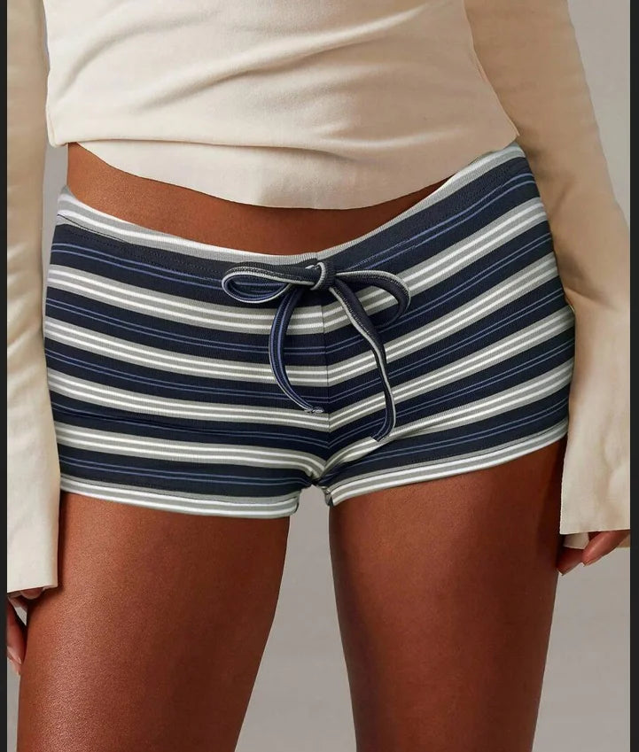 Anna | Gestreepte lounge stretch short