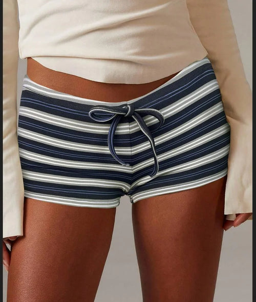 Anna | Gestreepte lounge stretch short