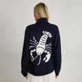Fenna | Gebreide Cardigan met Kreeftmotief