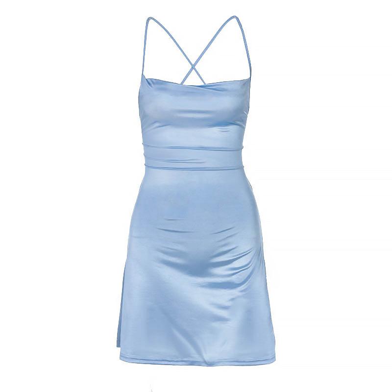 Shirley | Lace-up mini jurk