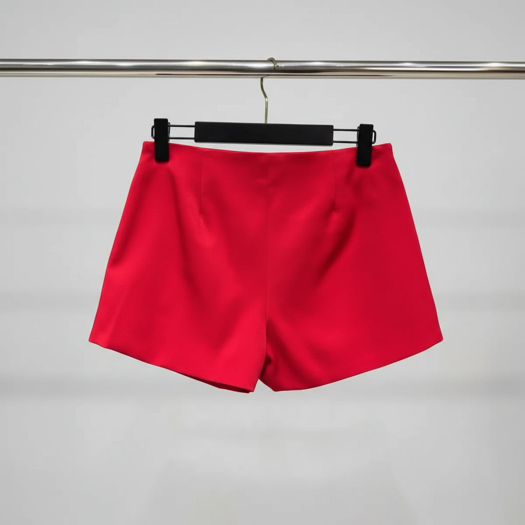 Meike | Short met rozenapplicaties