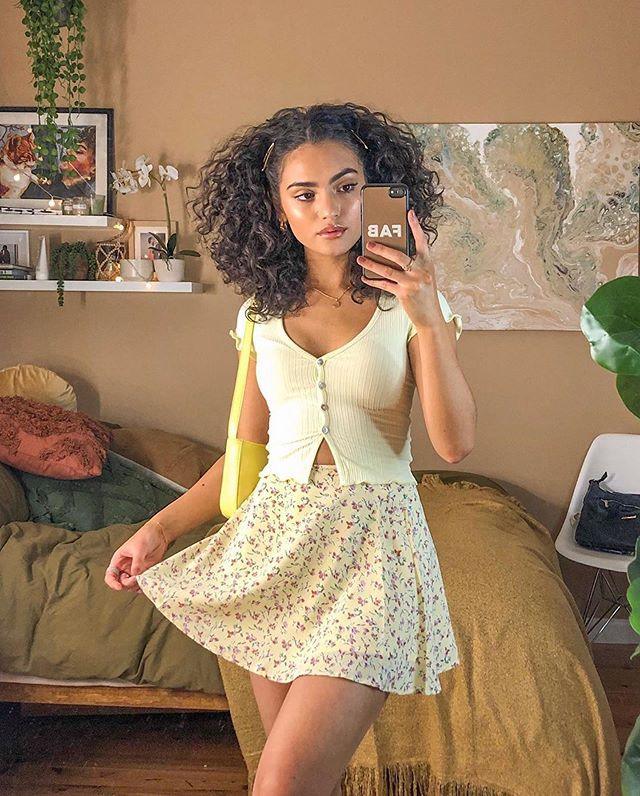 Nia | Bloemenprint Minirok