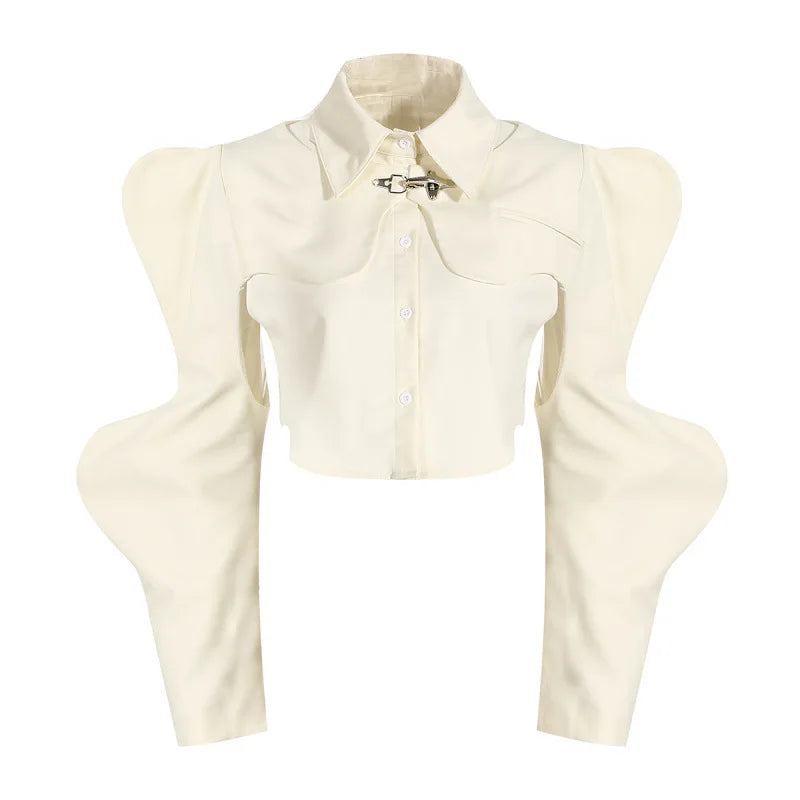 Eef | Blouse met afneembare mouwen