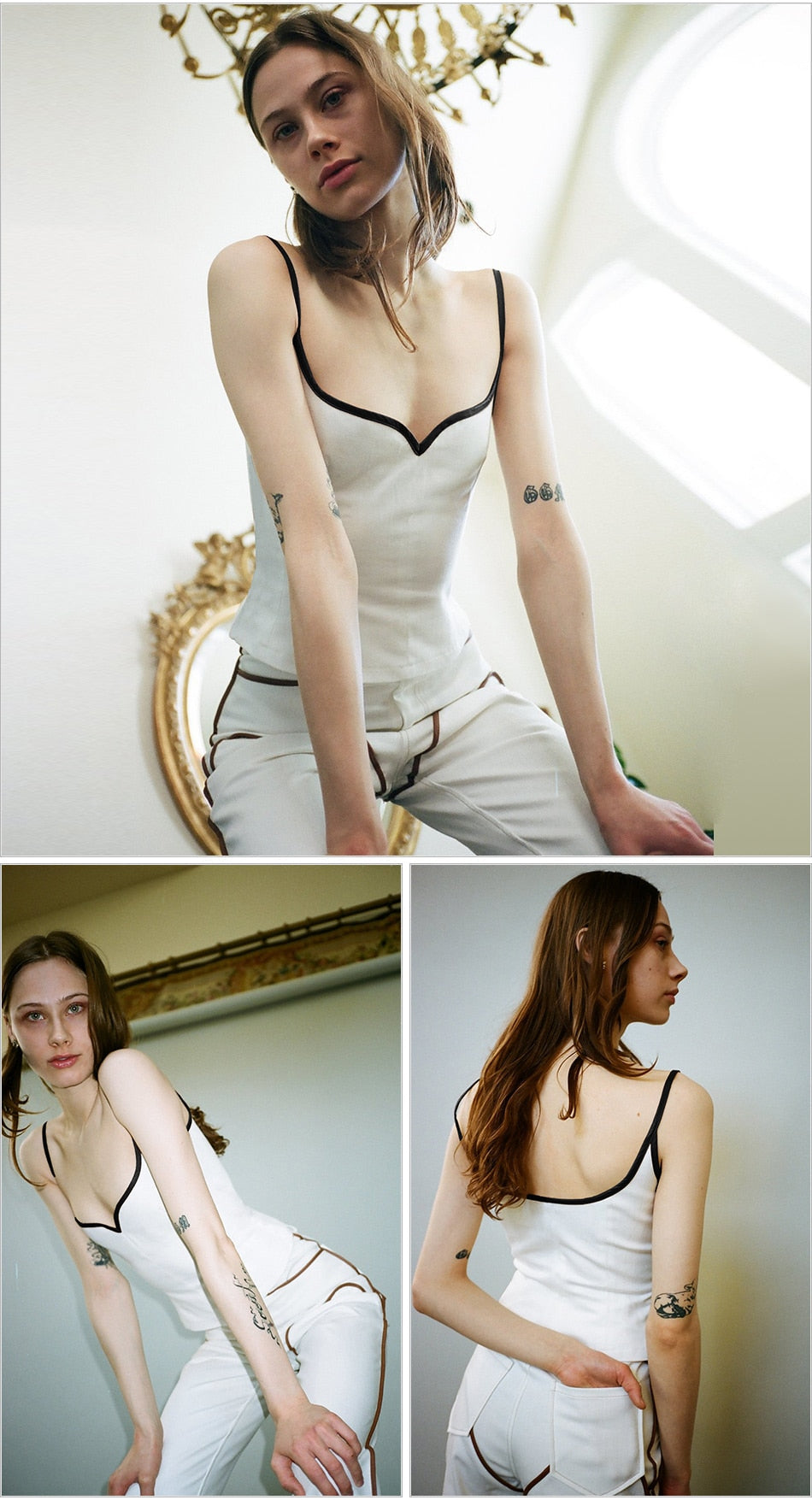 Ellin | Cami met hartvormige hals