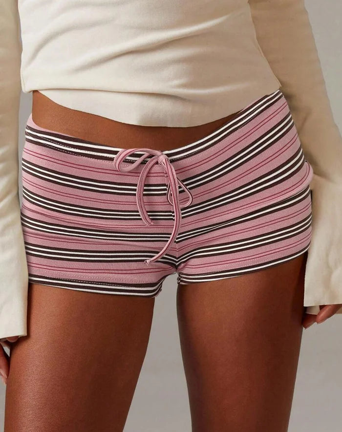 Anna | Gestreepte lounge stretch short