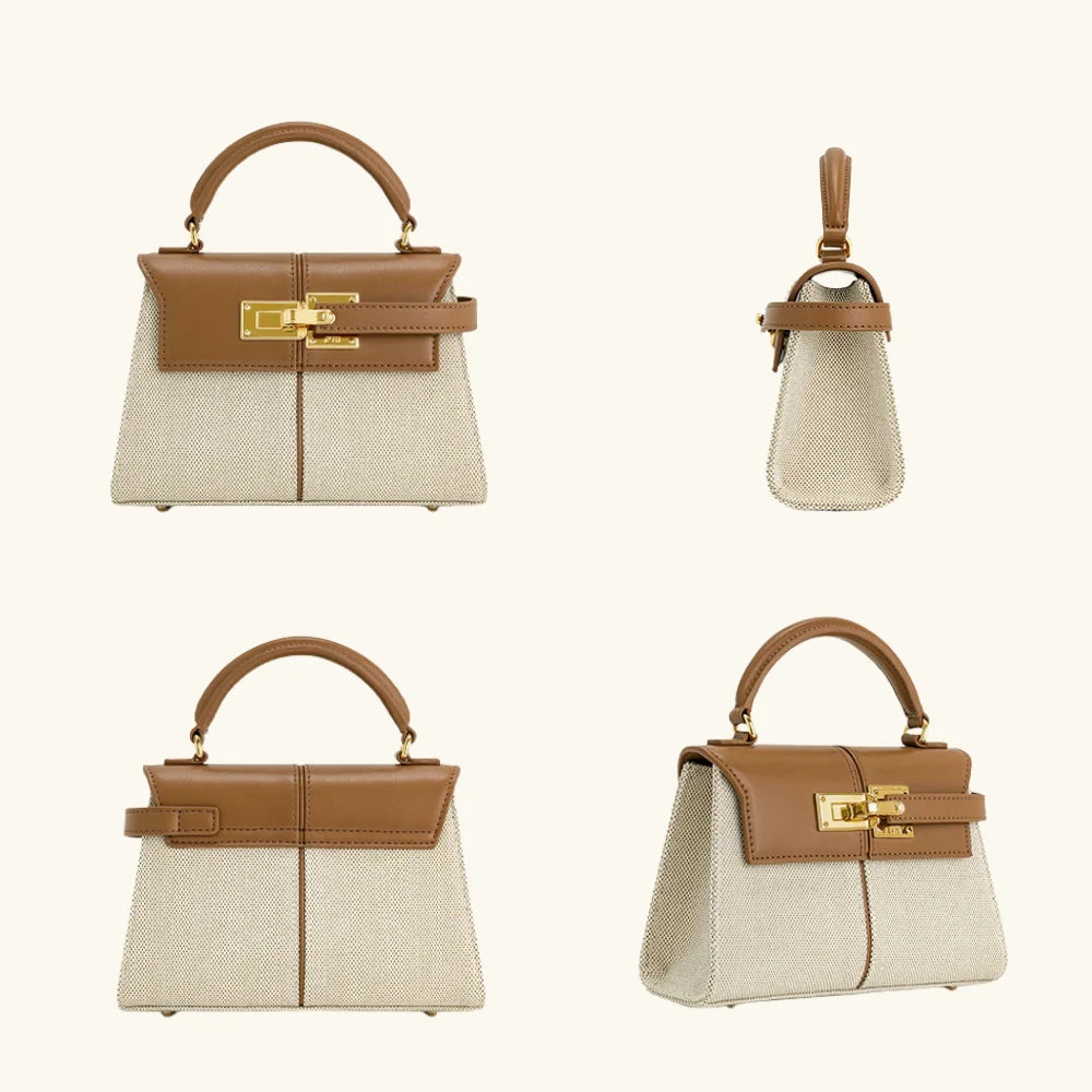 Premium PU crossbody tas met kettingdetail