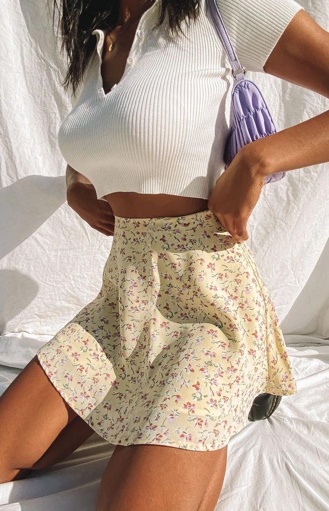 Nia | Bloemenprint Minirok
