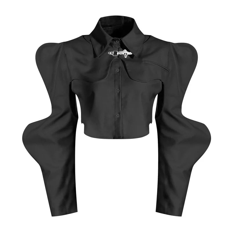 Eef | Blouse met afneembare mouwen