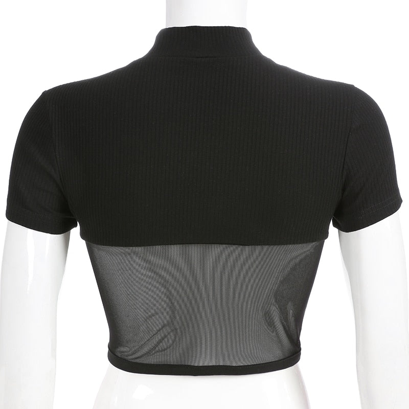 Moira | Mesh Crop Top