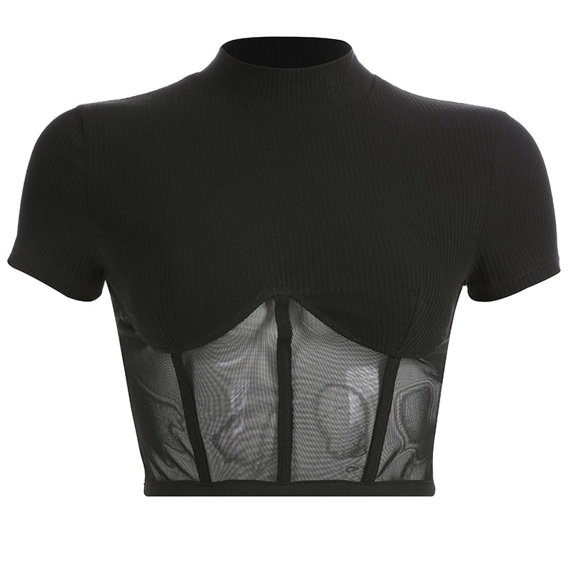 Moira | Mesh Crop Top