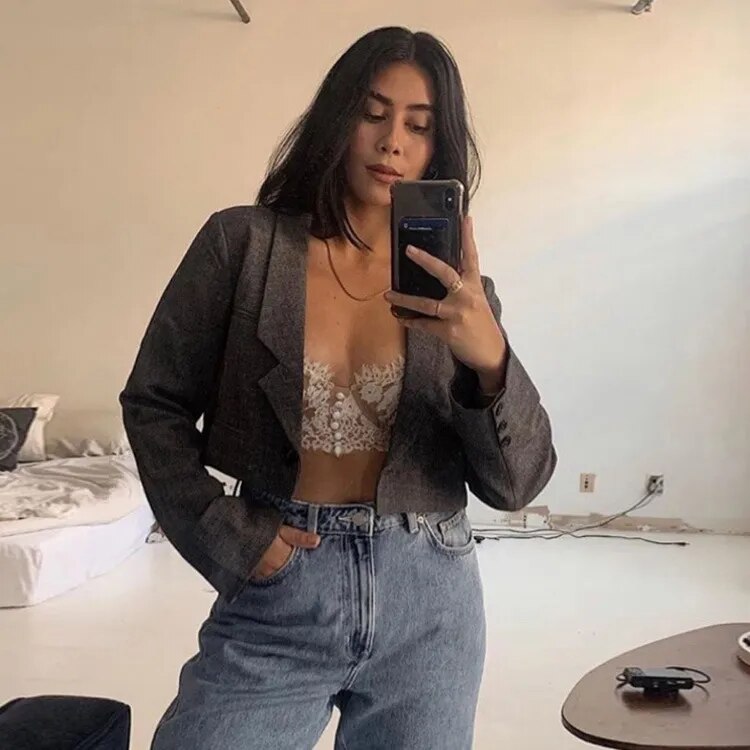 Lucia | Kanten cropped cami