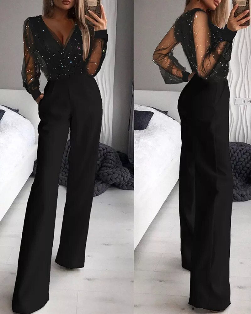 Marwa | Jumpsuit met Glitter Top