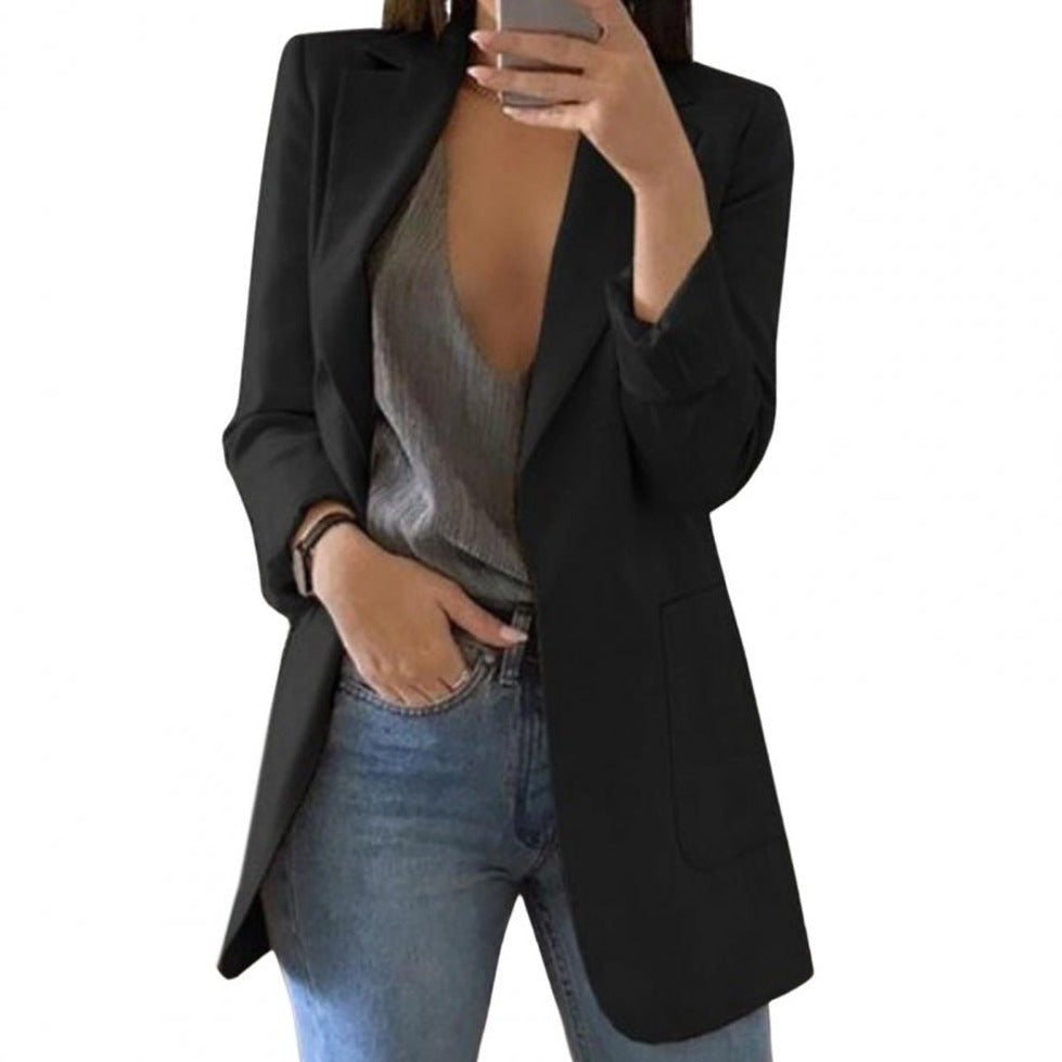 Coco | Lange Blazer met Reverskraag
