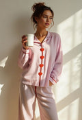 Lieve | Pyjama Set met Hartjes Knoopjes