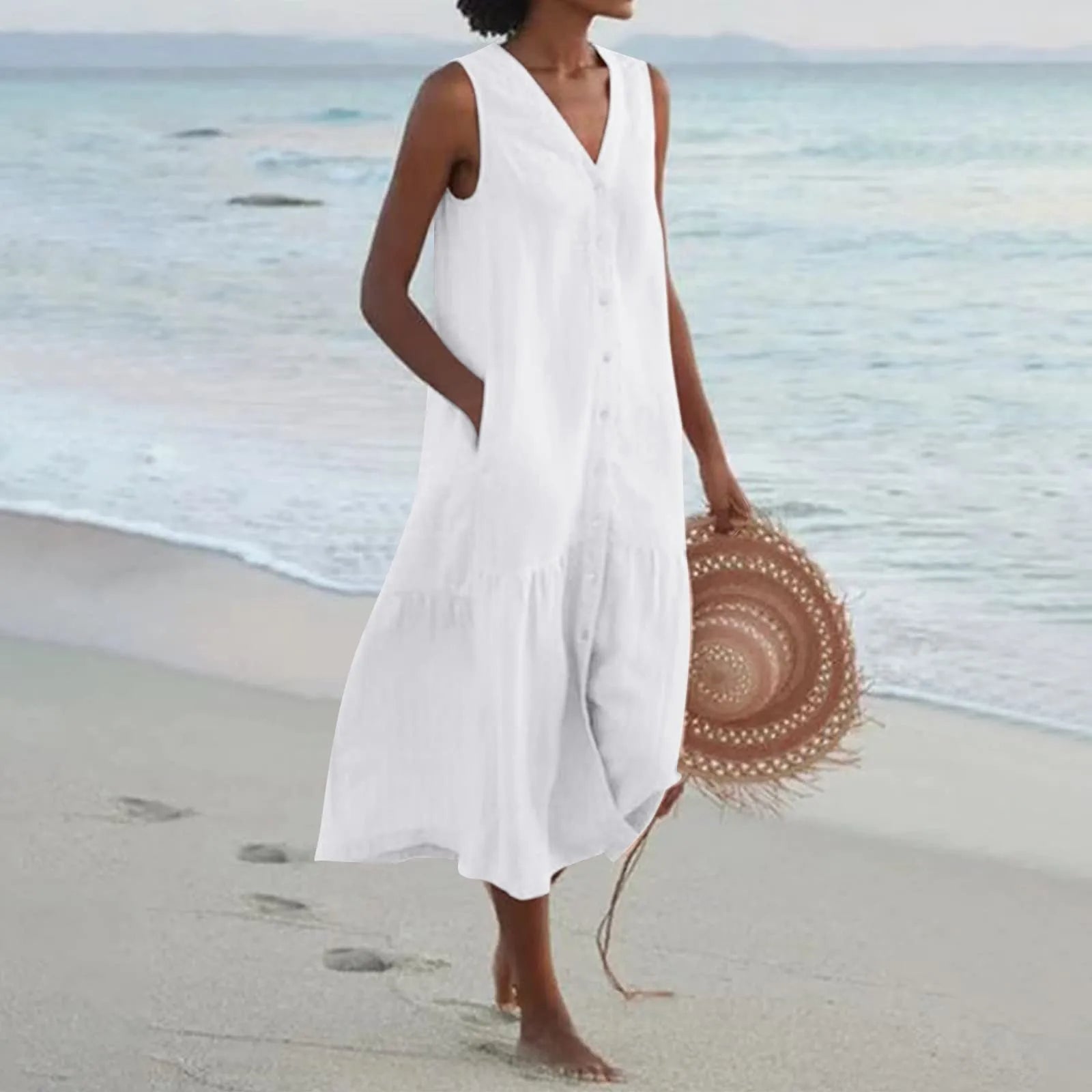 Sophie | Luchtige strandjurk met tijdloze charme