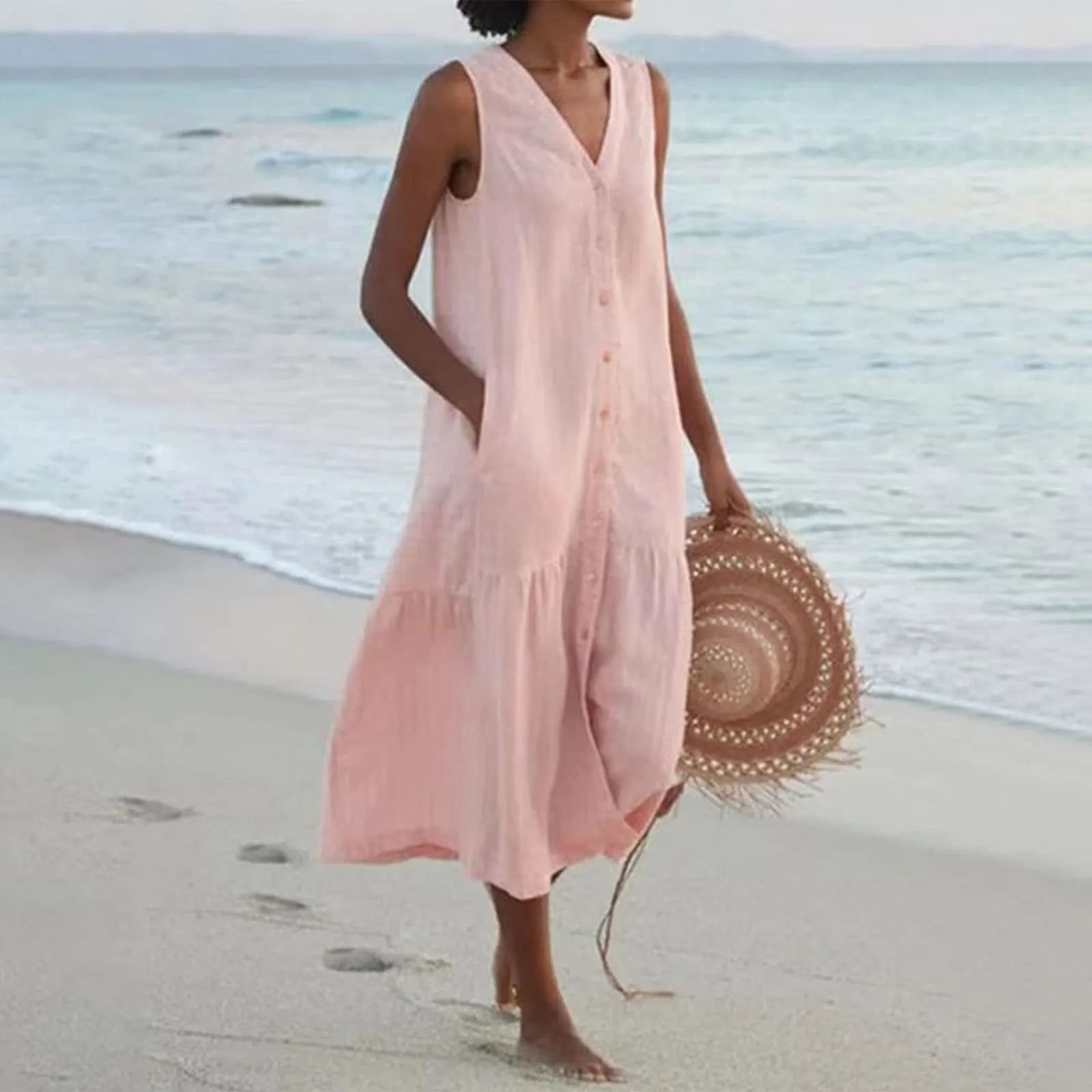 Sophie | Luchtige strandjurk met tijdloze charme
