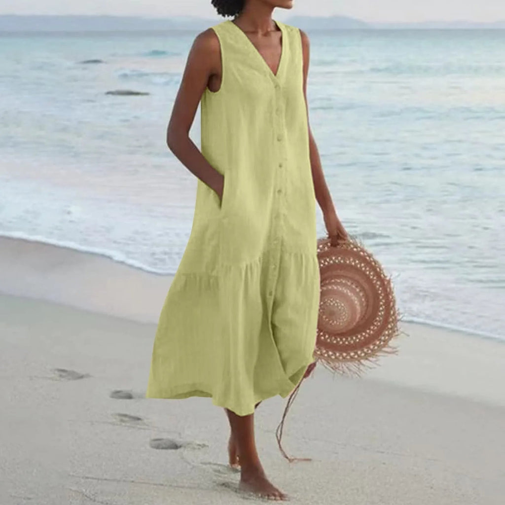 Sophie | Luchtige strandjurk met tijdloze charme