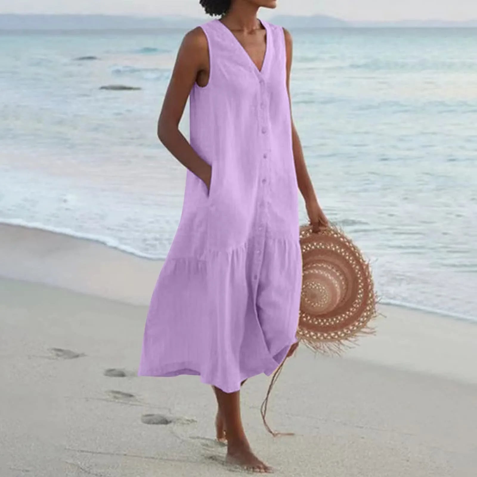 Sophie | Luchtige strandjurk met tijdloze charme