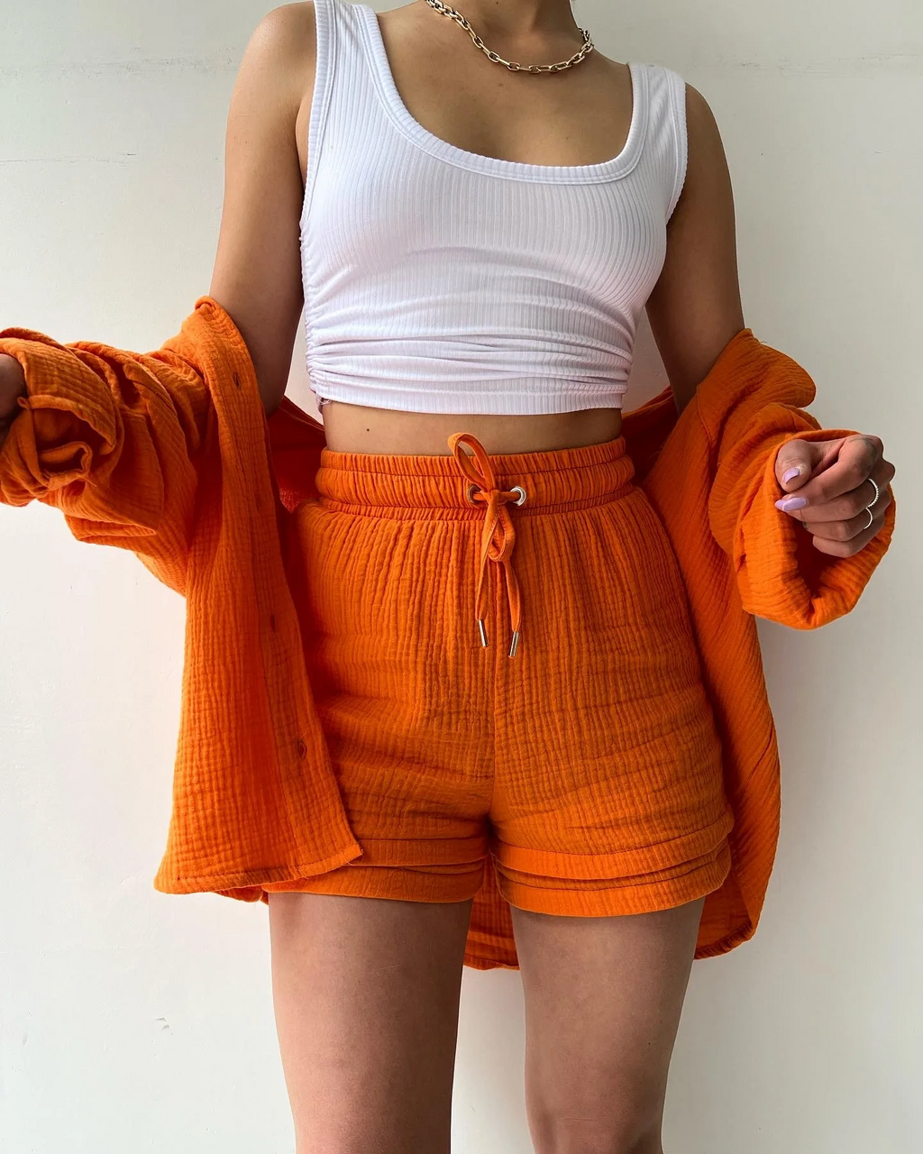Capri | Luchtige lounge set met korte broek