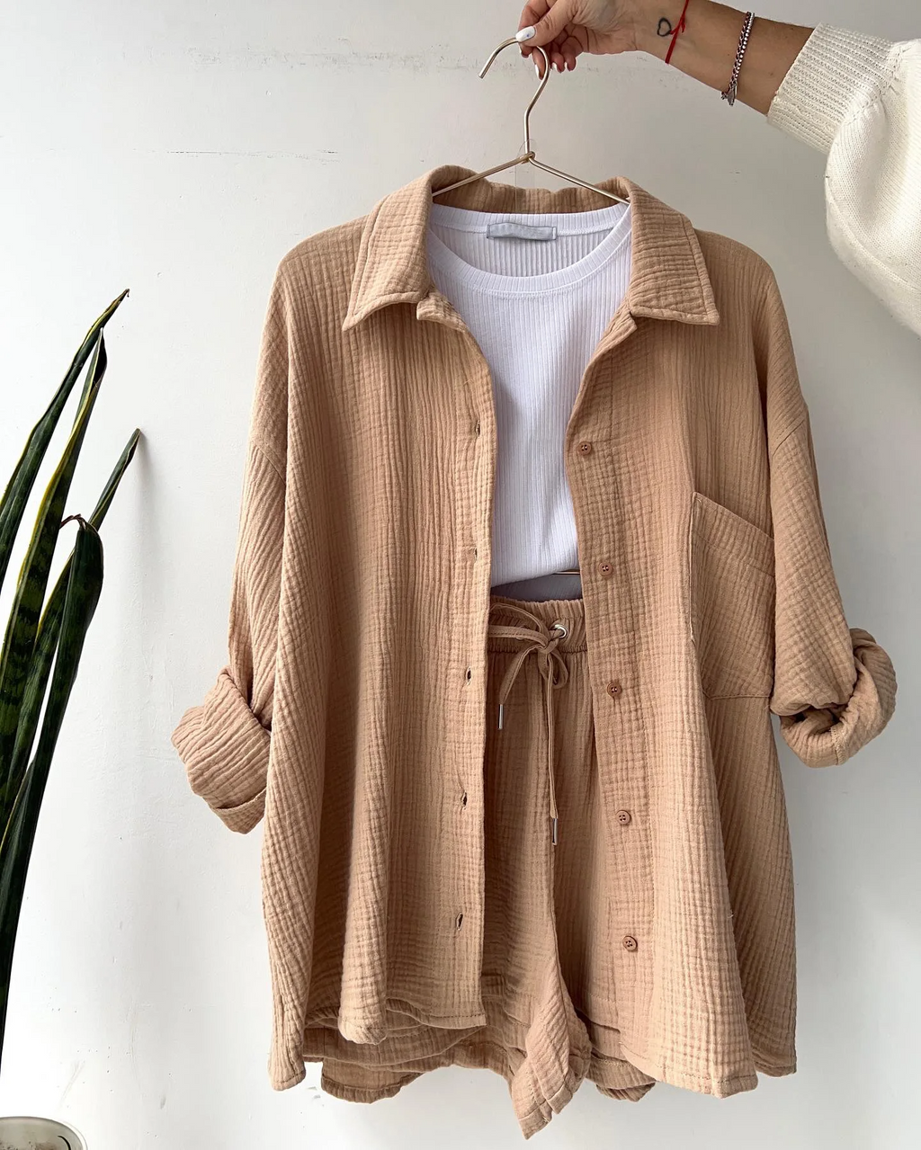 Capri | Luchtige lounge set met korte broek