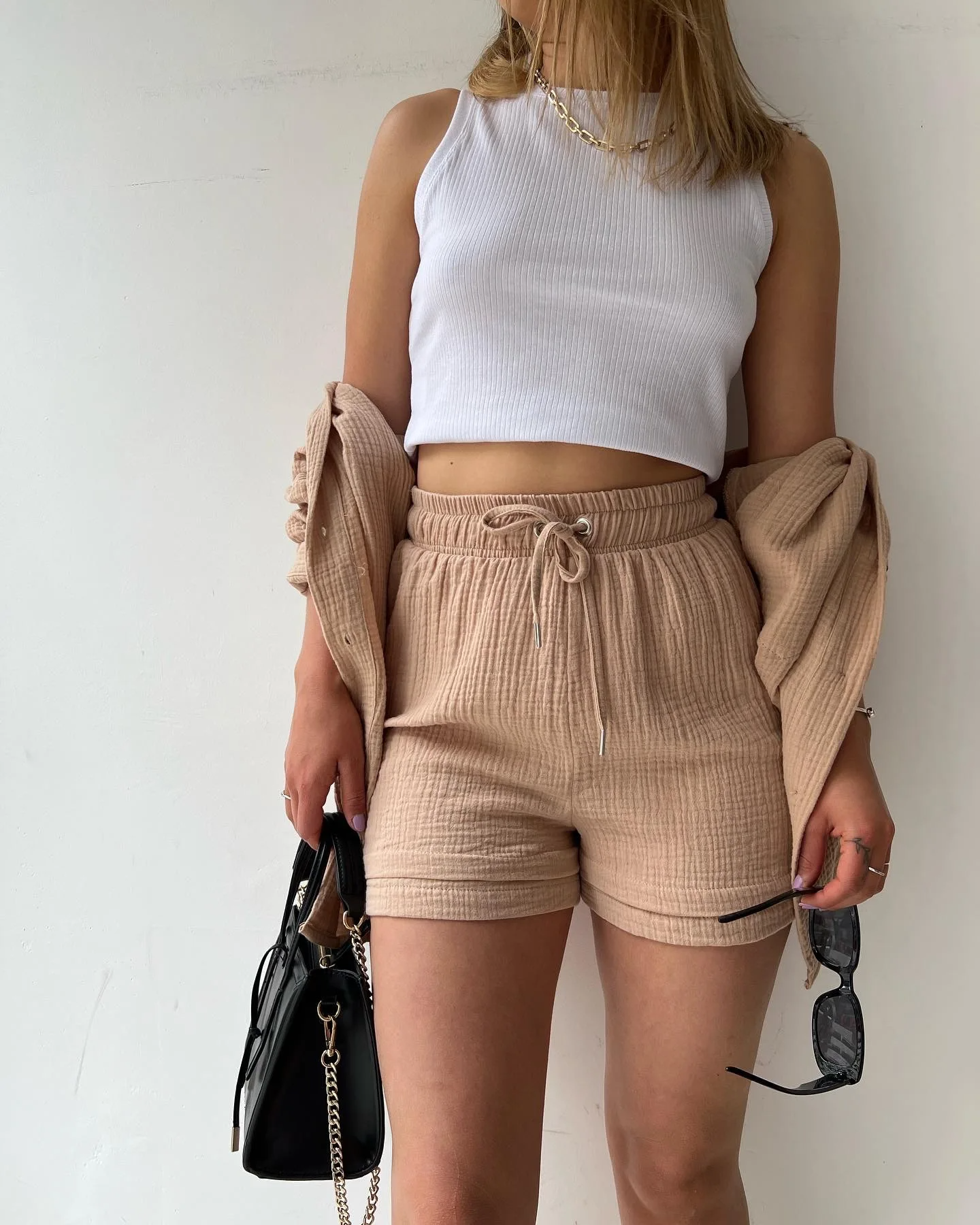 Capri | Luchtige lounge set met korte broek