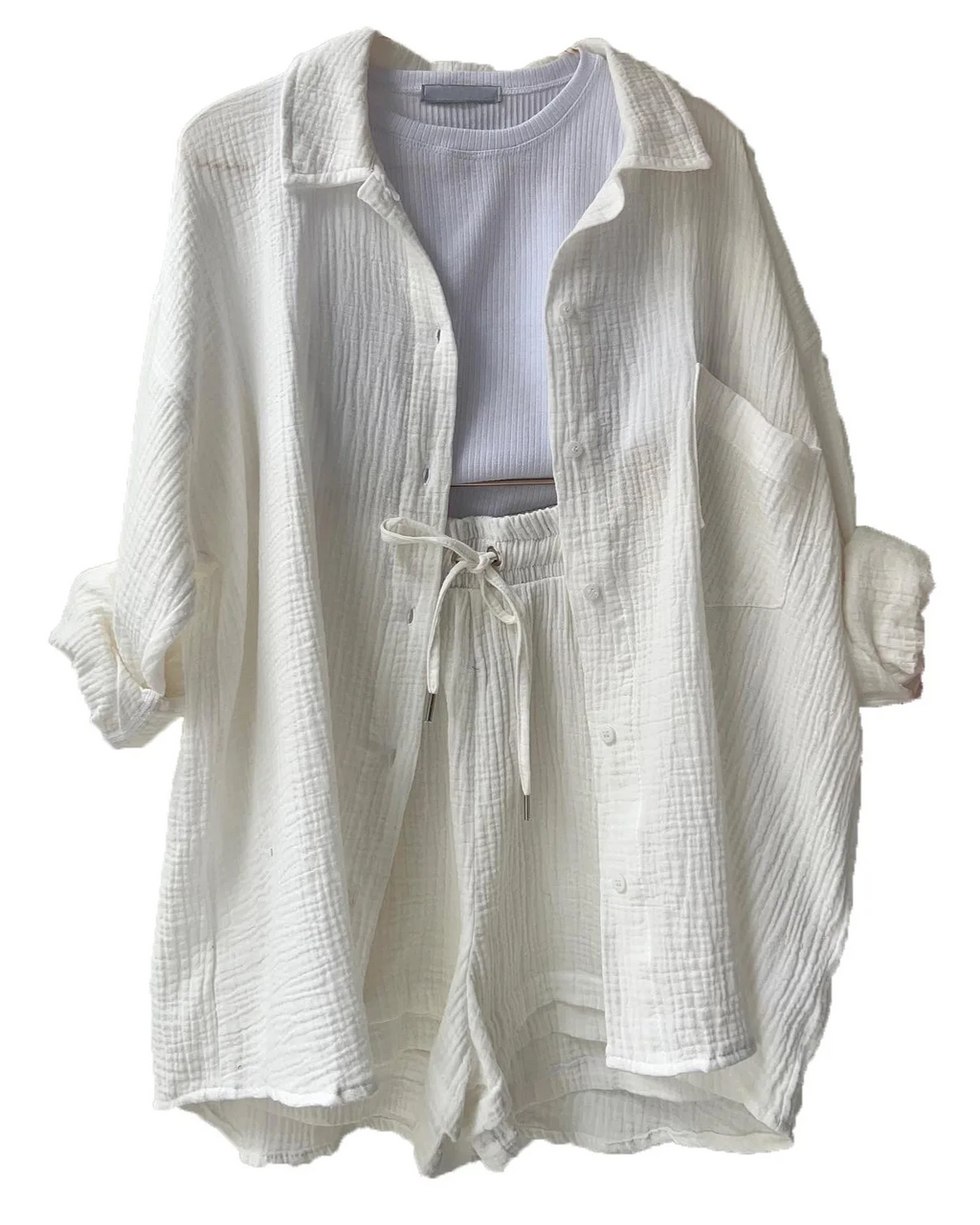 Capri | Luchtige lounge set met korte broek