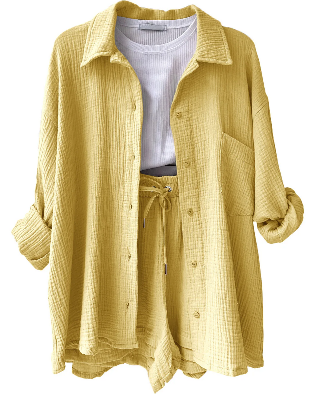 Capri | Luchtige lounge set met korte broek