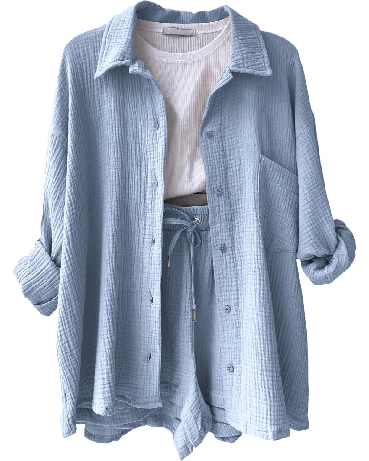 Capri | Luchtige lounge set met korte broek