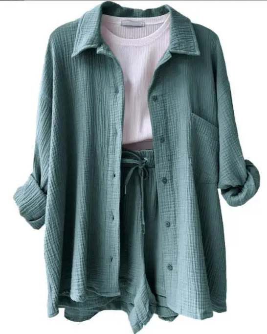 Capri | Luchtige lounge set met korte broek