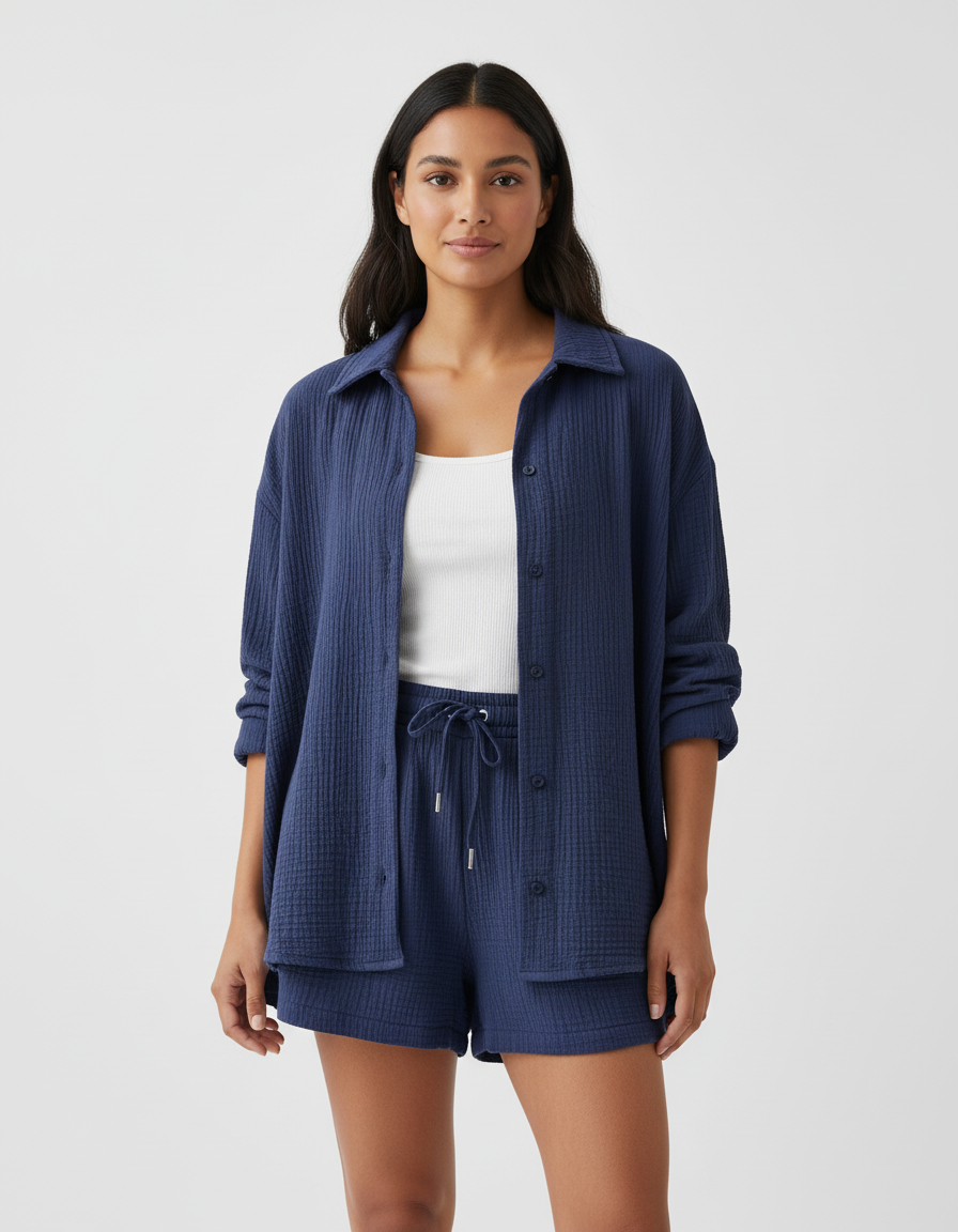 Capri | Luchtige lounge set met korte broek