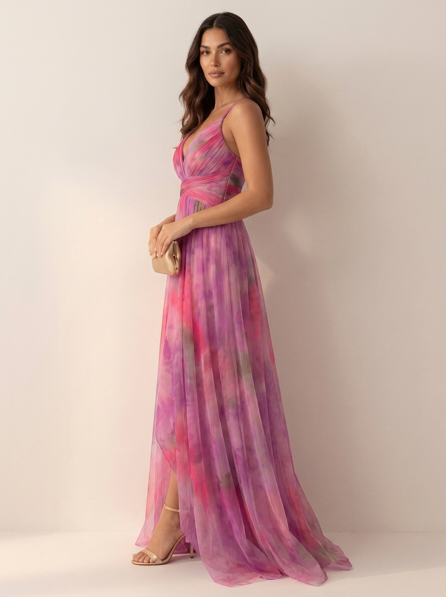 Isabella | Maxi jurk met watercolor print