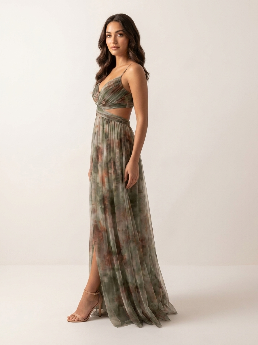 Isabella | Maxi jurk met watercolor print