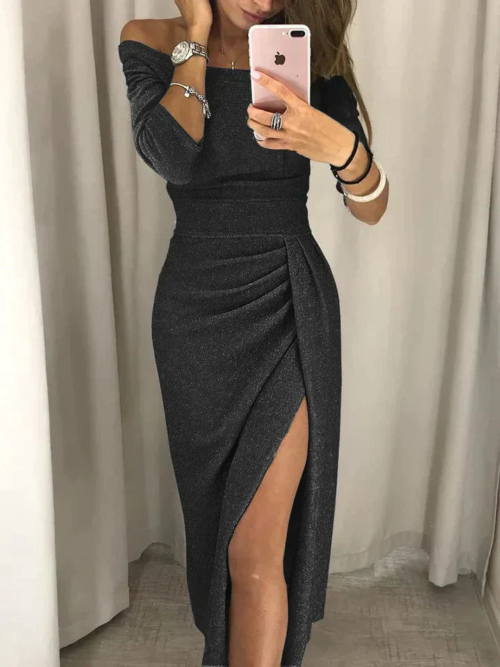 Renske | Glitter Midi Jurk