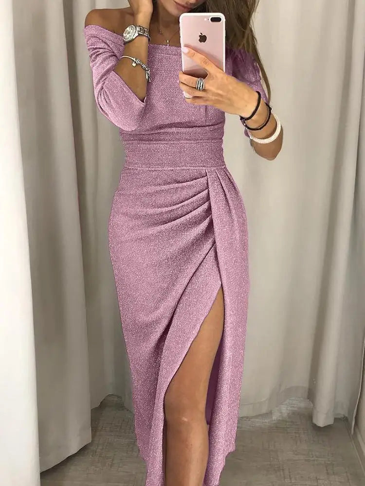 Renske | Glitter Midi Jurk