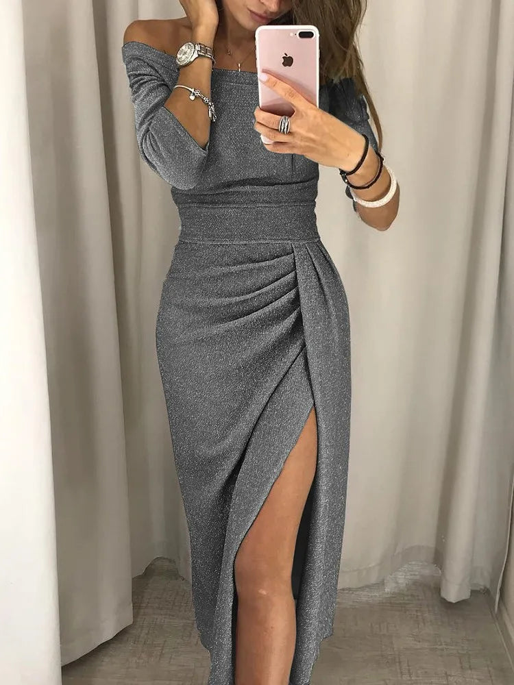 Renske | Glitter Midi Jurk