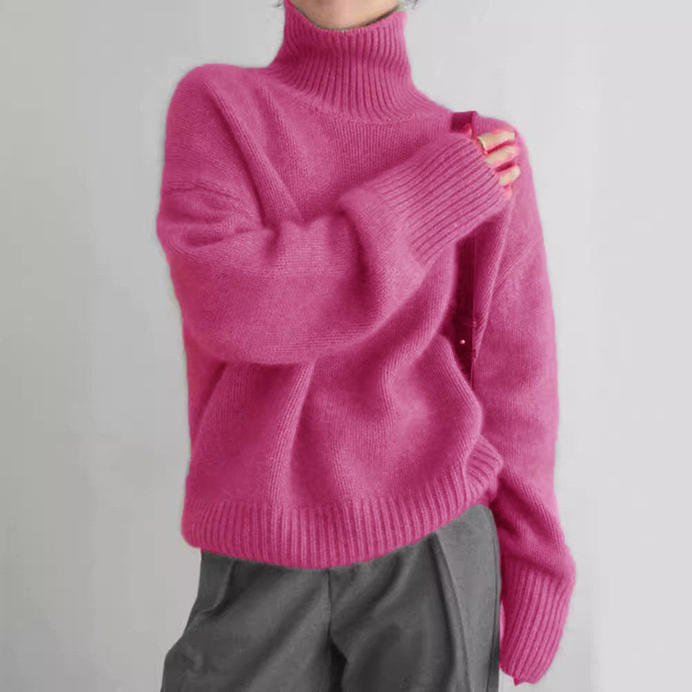 Alix | Turtleneck Pullover in Ontspannen Breiwerk