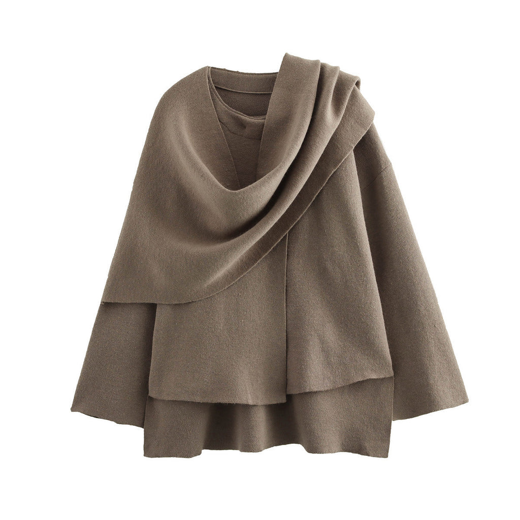 Cozy | Oversized Jas met Vaste Sjaal