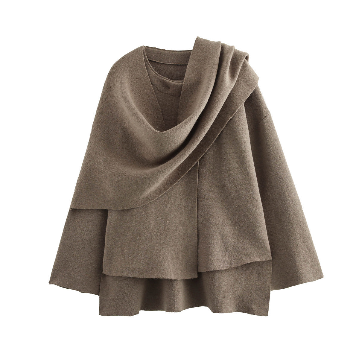 Cozy | Oversized Jas met Vaste Sjaal