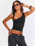 Odilia | Chic Een-Schouder-Uitsnede Tanktop