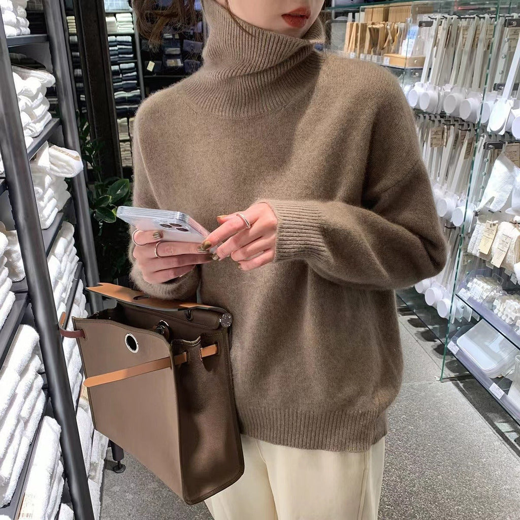 Alix | Turtleneck Pullover in Ontspannen Breiwerk