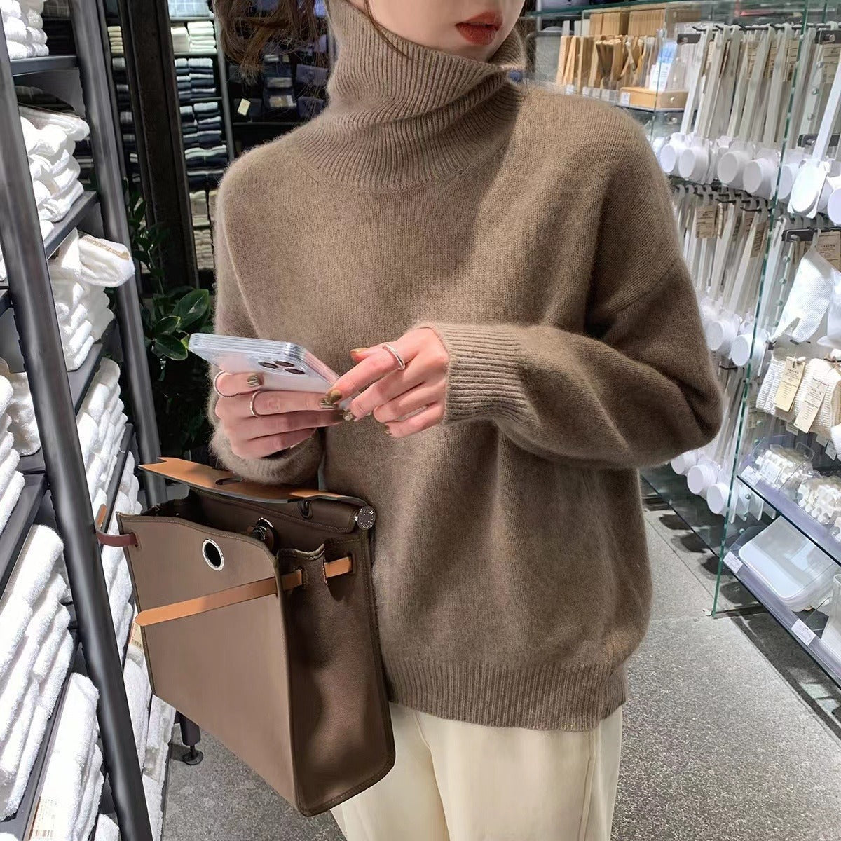 Alix | Turtleneck Pullover in Ontspannen Breiwerk
