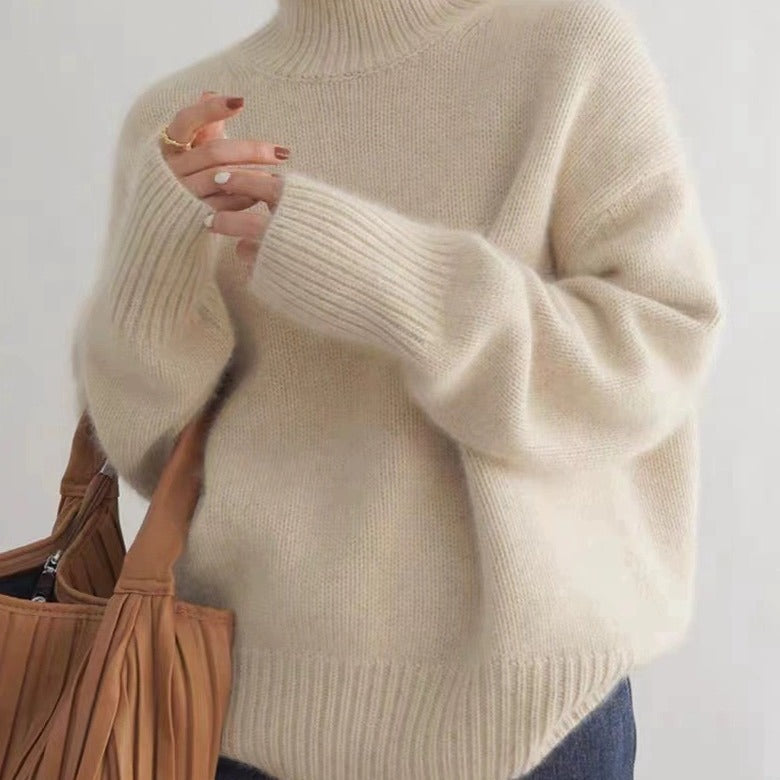 Alix | Turtleneck Pullover in Ontspannen Breiwerk