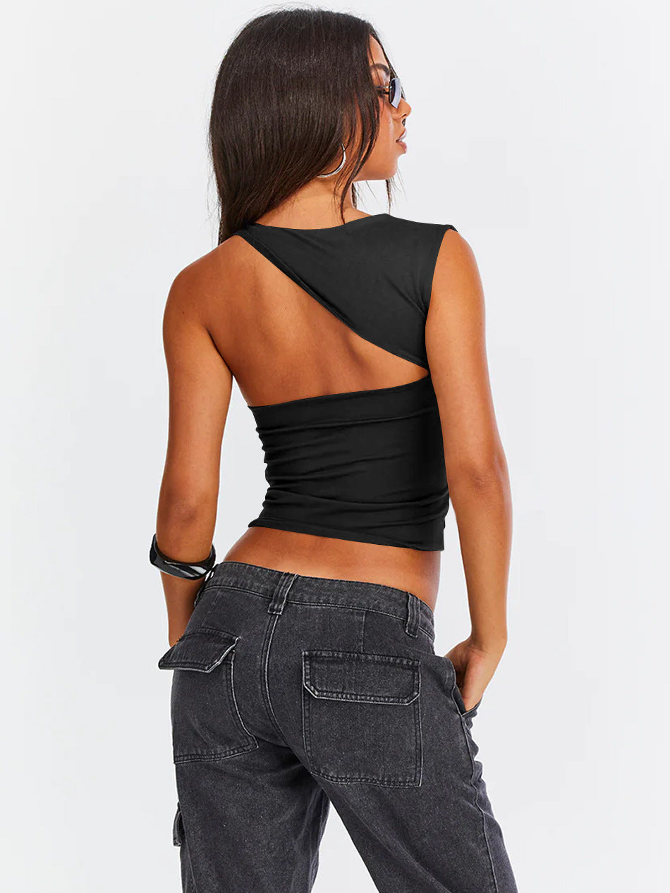 Odilia | Chic Een-Schouder-Uitsnede Tanktop